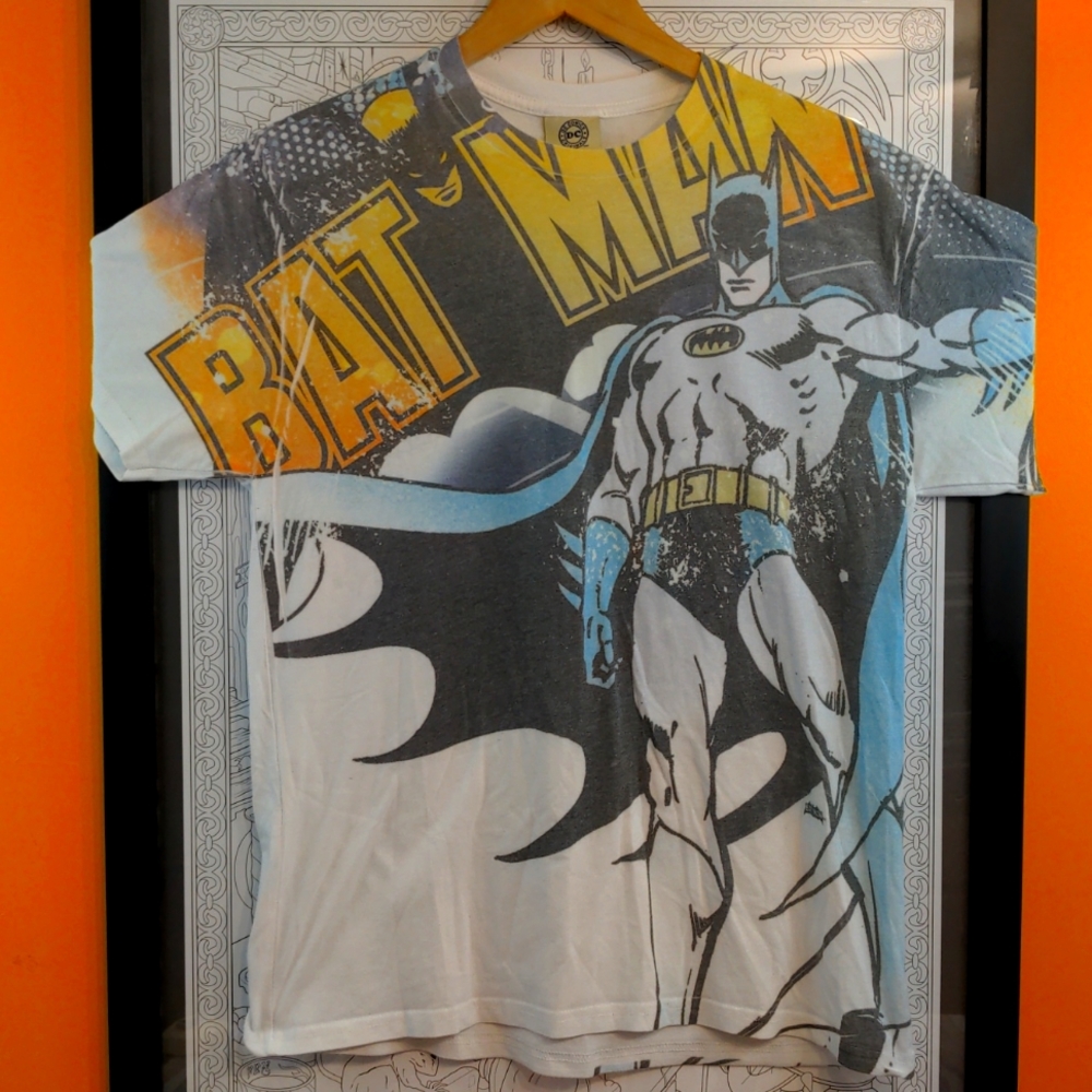 Vintage DC Comics Batman T shirt Sz L Retro